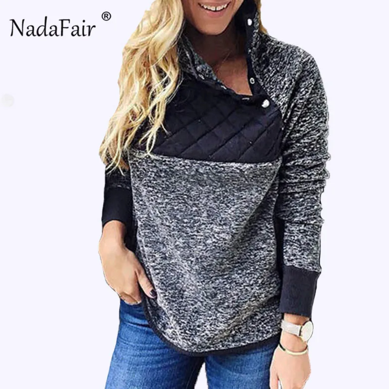 Nadafair флисовая толстовка с капюшоном Женская Осенняя водолазка из искусственного