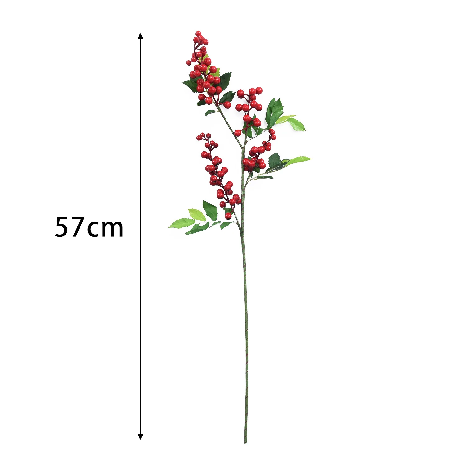 Искусственные цветы для украшения Красная Птица ягода спрей стебель