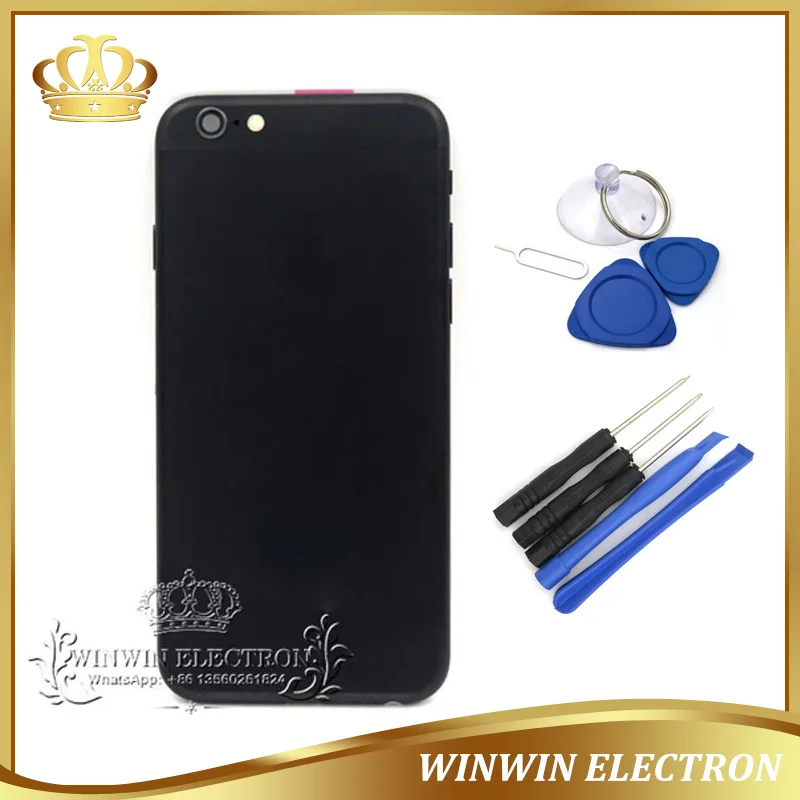 100% протестированная сменная задняя крышка средняя Рамка для iphone 6S Корпус Шасси с