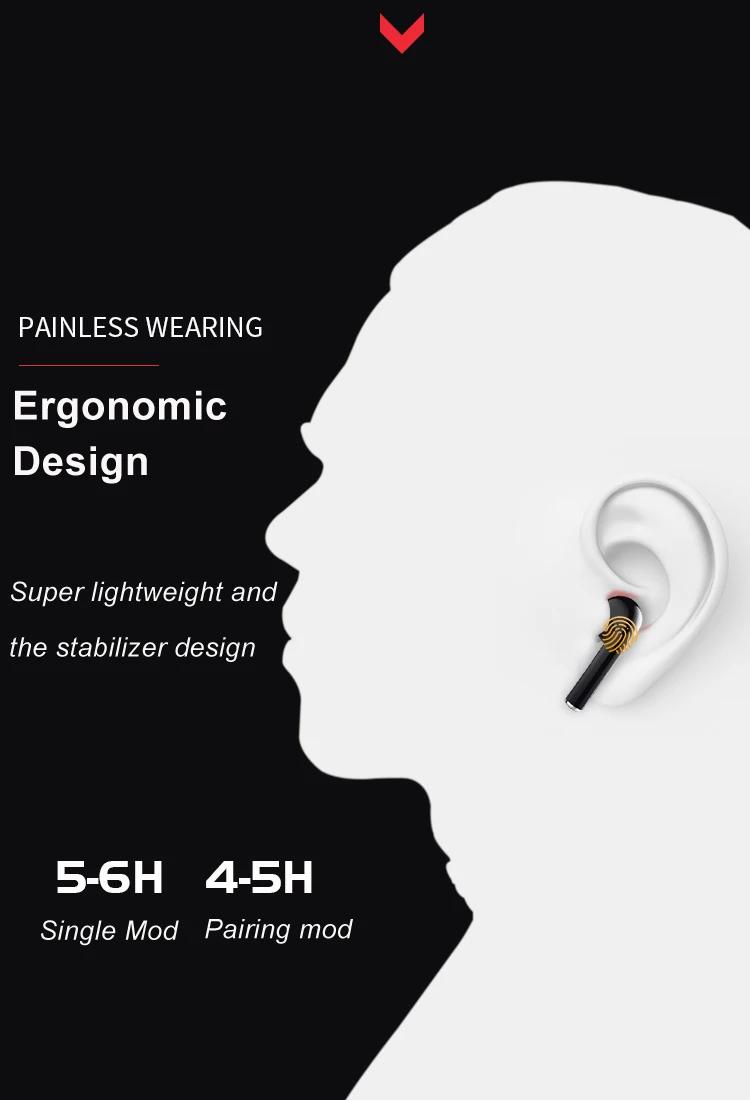 Беспроводные наушники ABDO X10 Tws bluetooth наушники отпечатков пальцев Сенсорный HD стерео настоящие беспроводные наушники спортивные bluetooth 5,0