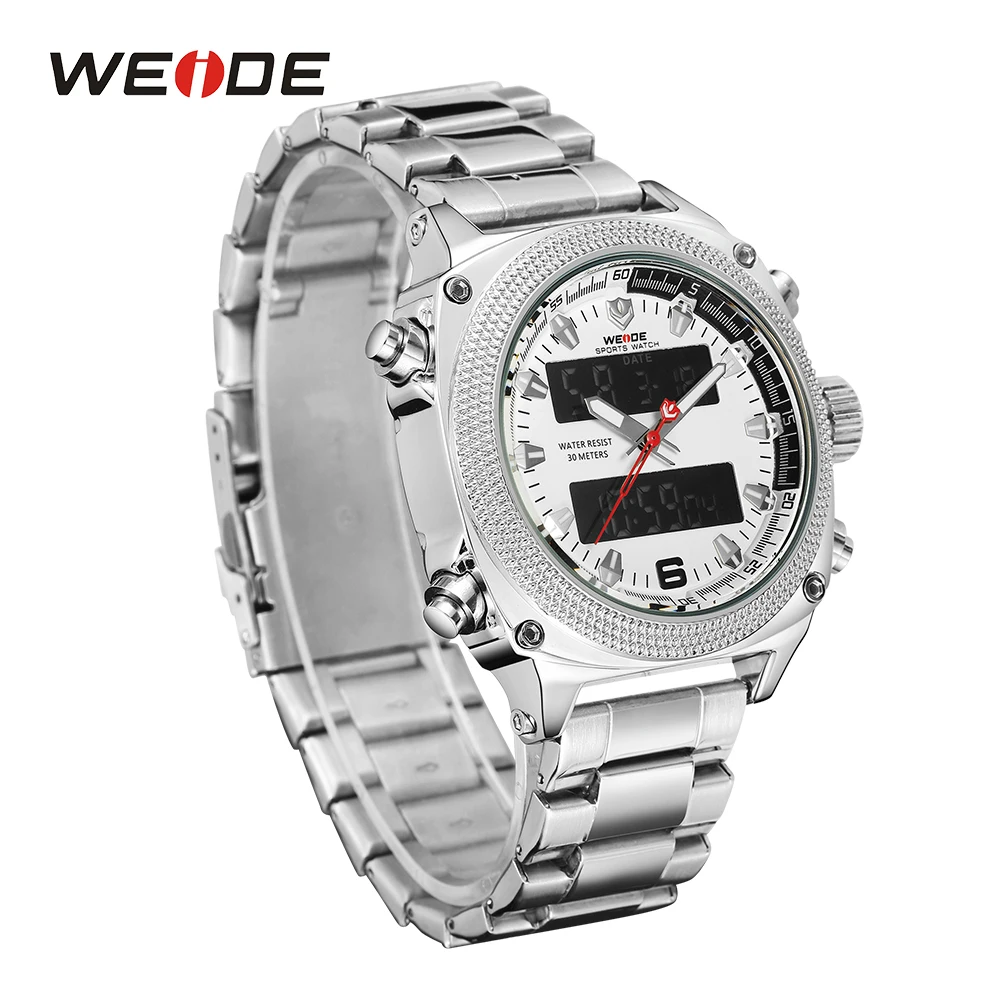 WEIDE мужские часы спортивные светодиодный цифровой автоматический дата