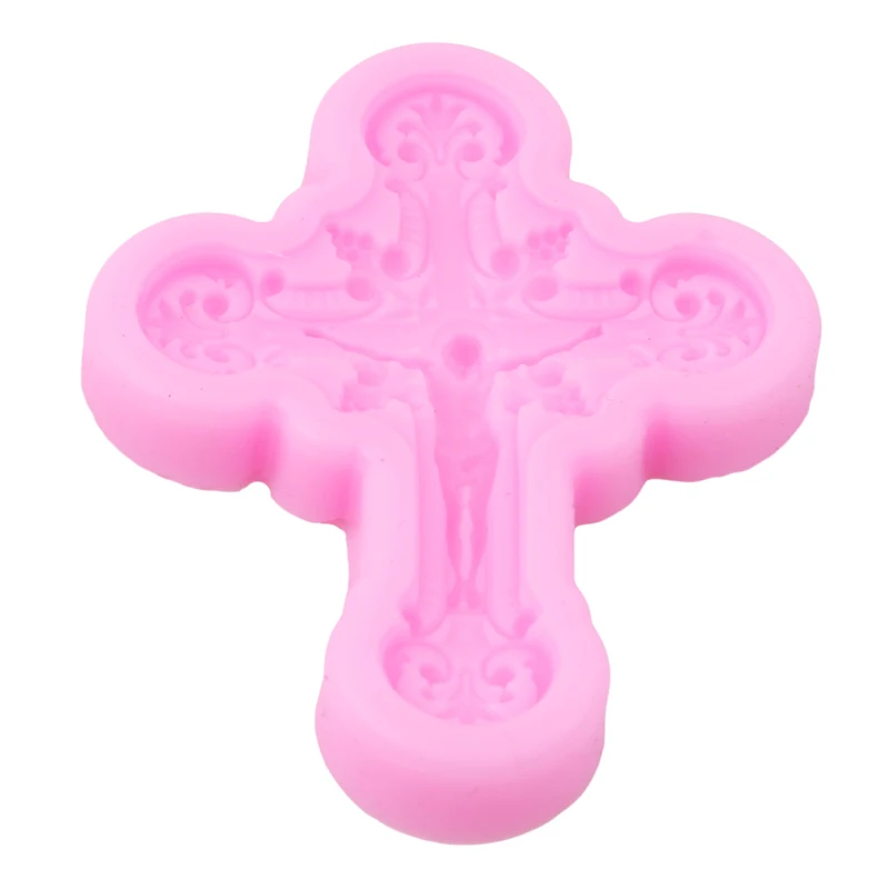 Jesus On The Cross Silicone Mold Baking Used Molding Tools For Confectionery Chocolate Fondant Cake Decoration | Дом и сад