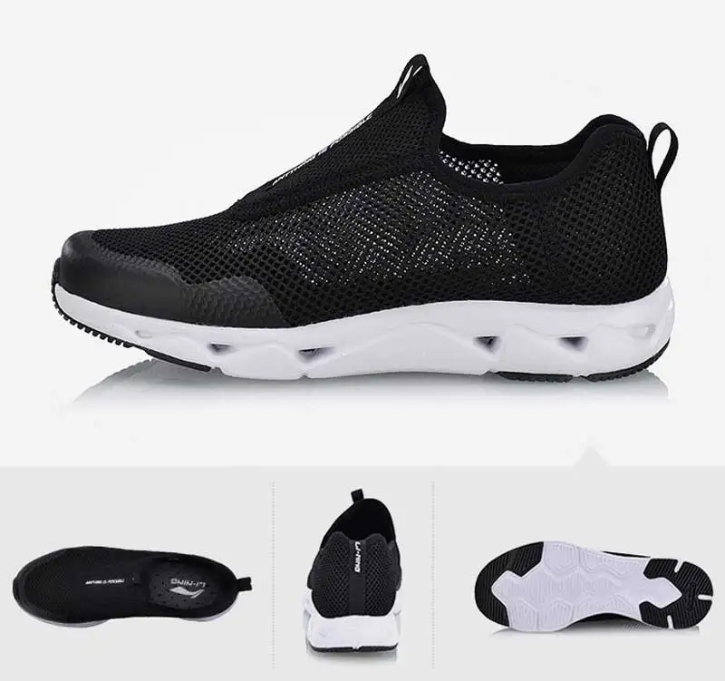 Li-Ning/женская спортивная обувь; дышащая спортивная обувь без шнуровки; кроссовки для фитнеса; AGCN054 YXB159
