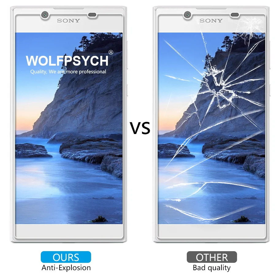 Wolfpsych 2.5D закаленное Стекло для Sony Xperia L1 L2 двойной прозрачная защитная пленка