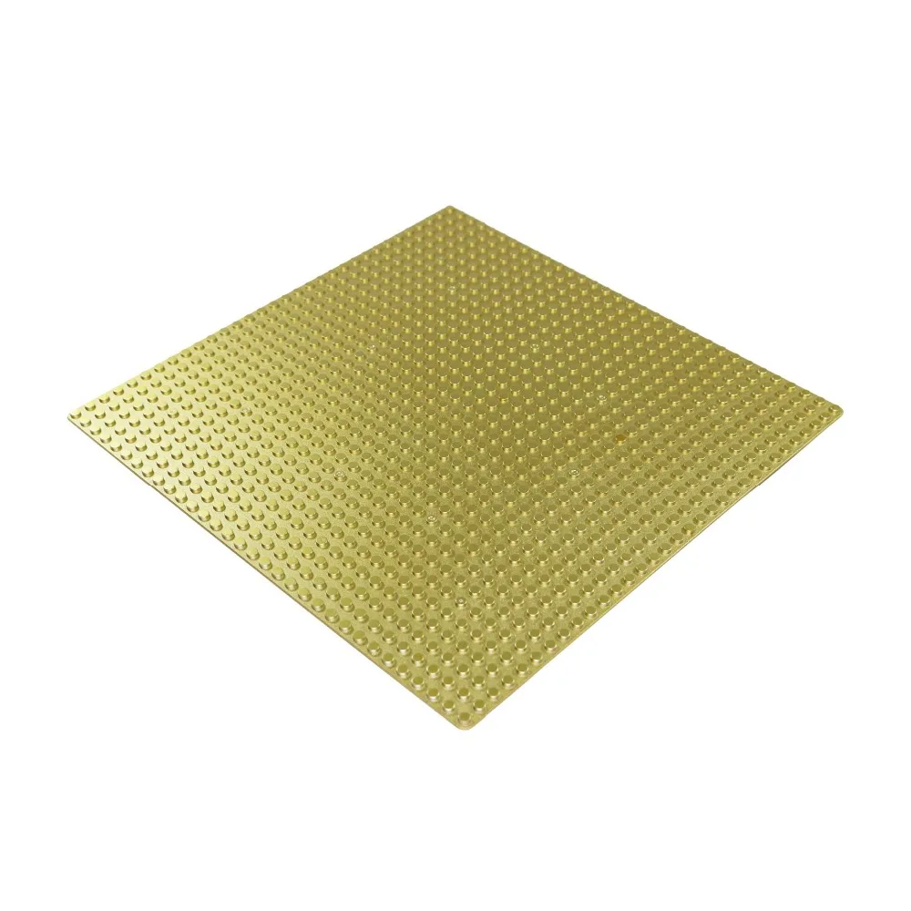 Золотая пластина 32x32 mini Dot base Plate MOC 25x25 см маленькая основа строительный блок