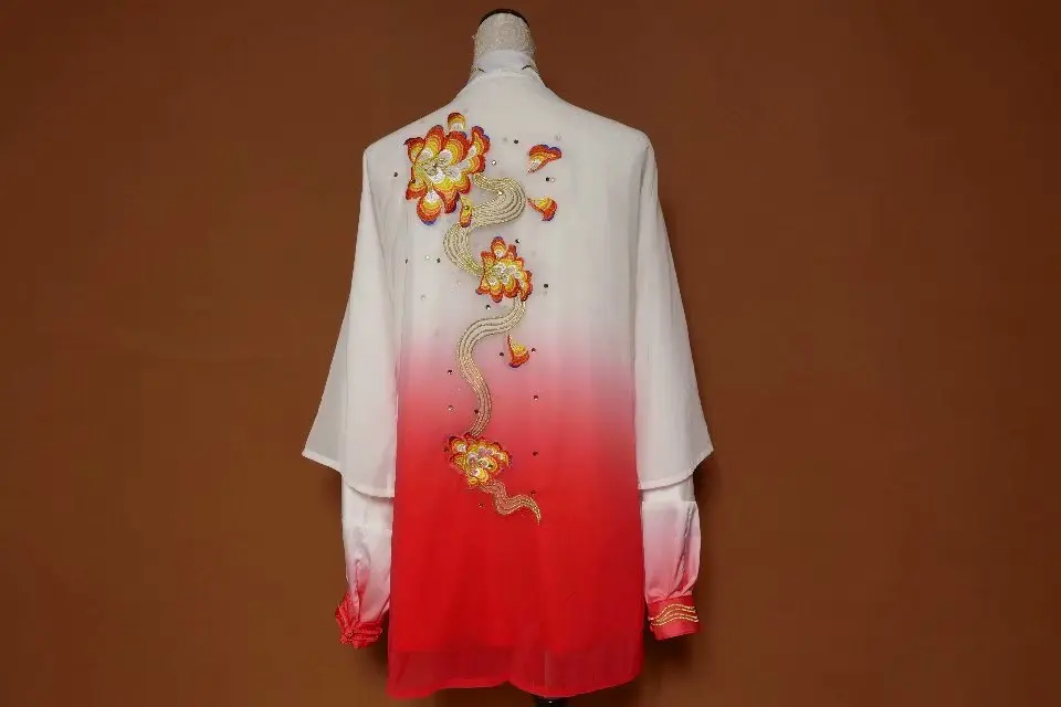 Wushu taichi одежда тайцзи changquan Униформа боевых искусств соревнование вышитая kungfu