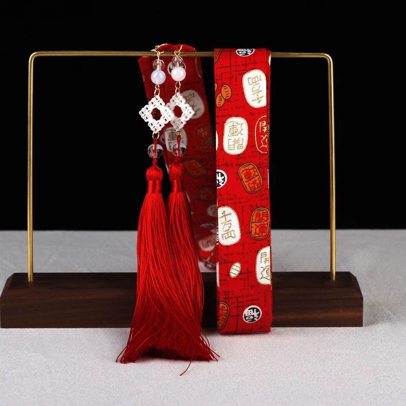 Древний костюм ласточкин хвост hanfu головной убор античные украшения, волосы и кисточки волос веревочная лента веревка привязанная лента для волос костюмы - Цвет: 1.6 meters