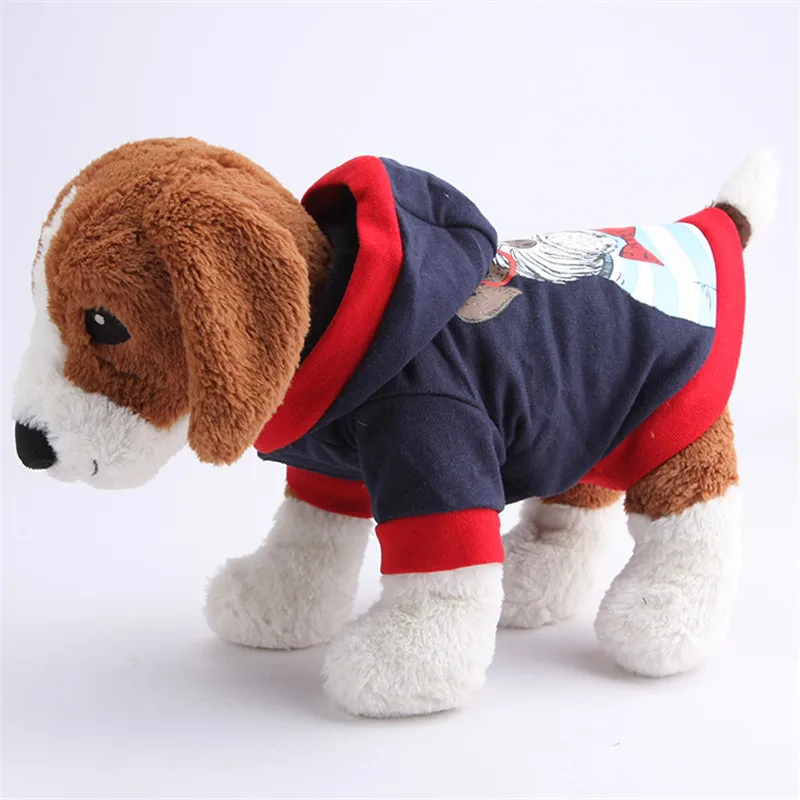 Small Dog Pet Clothes Hot Sale Cute Cartoon Doggy Hoodie Puppy Coat Apparel Chihuahua Soft Cotton Jacket Mascotas Disfraces | Дом и сад
