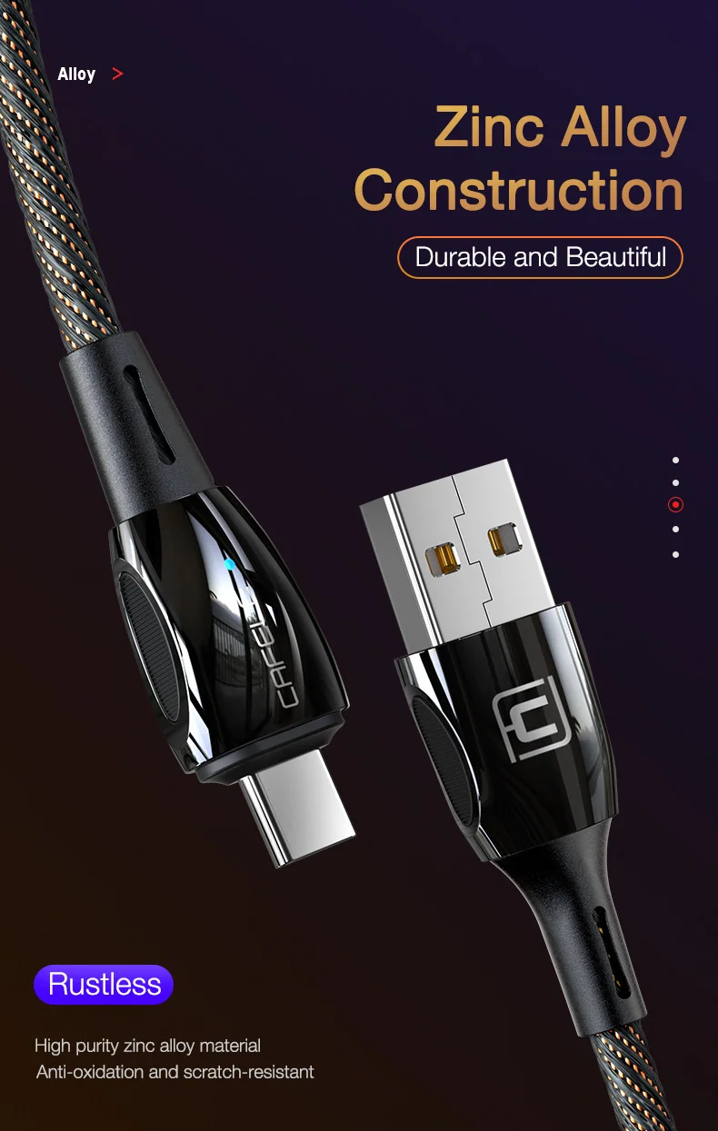 CAFELE QC3.0 Магнитный usb-кабель и синхронизация данных быстрое зарядное устройство type C Micro USB кабель для iPhone 11 pro max huawei samsung Xiaomi