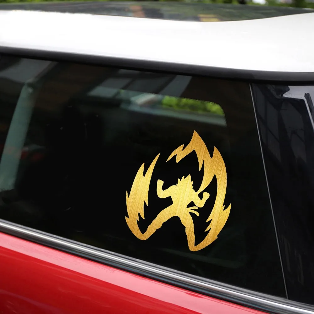 Супер Saiyan стикеры и наклейки на бампер автомобиля Драконий жемчуг стильные