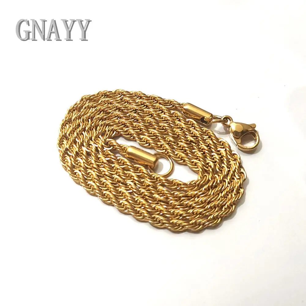 GNAYY ювелирные изделия 5 шт. в партии тонкая веревочная цепочка ожерелье из