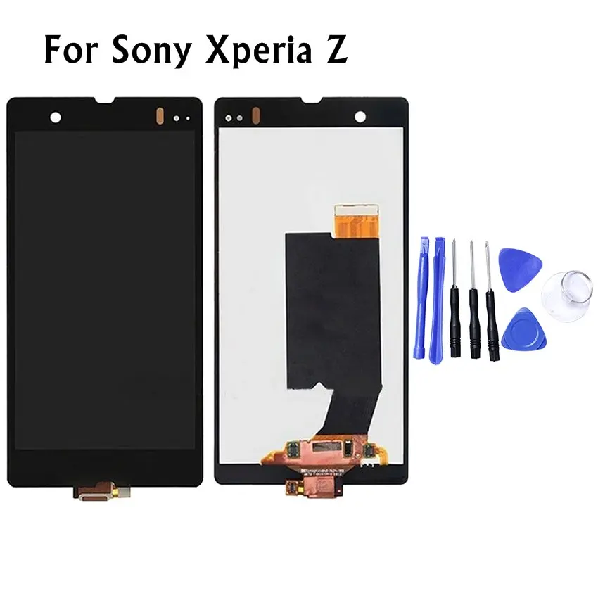 For Sony Xperia Z L36h L36i C6606 C6603 C6602 C6601 LCD Display Touch Screen Digitizer Full Assembly Replacement Parts Black | Мобильные