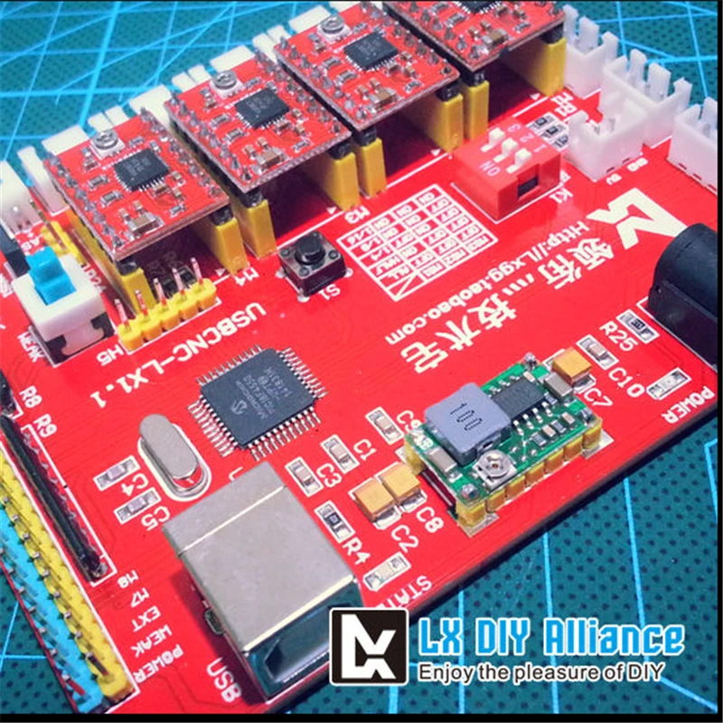 Лазерная гравировальная машина лазерная Мини DIY 4 оси шаговый двигатель