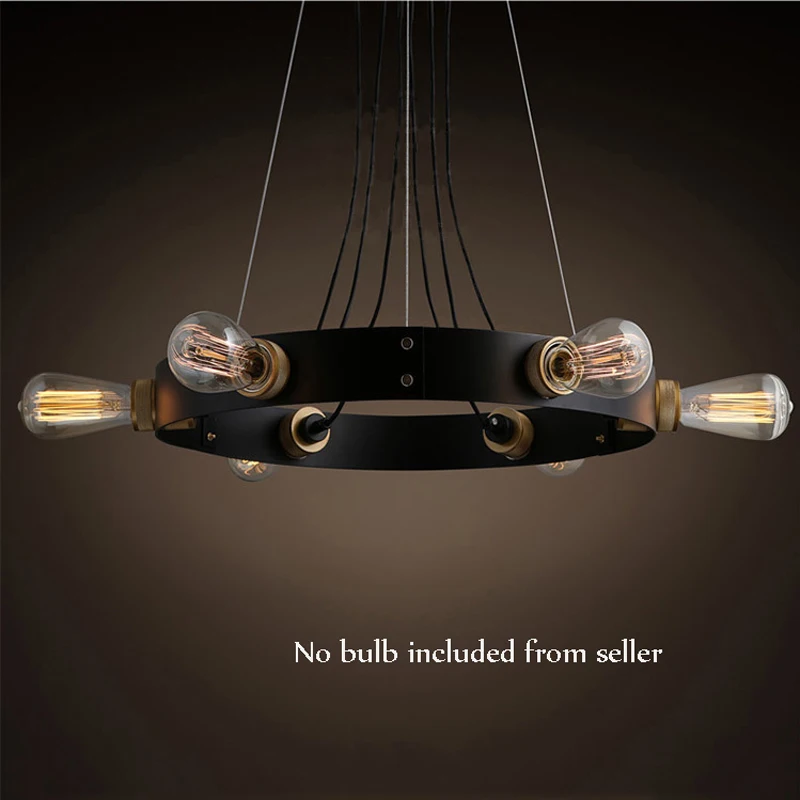 Eusolis 6 Heads Industrial Pendant Light Loft Vintage Kroonluchter Ijzer Droplight Modern Lighting Fixture Dining Room Lights | Лампы и