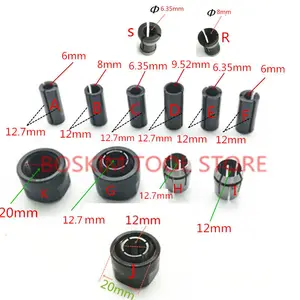 Адаптер хвостовика фрезерного станка с ЧПУ инструментальная Цанга конические гайки 12 