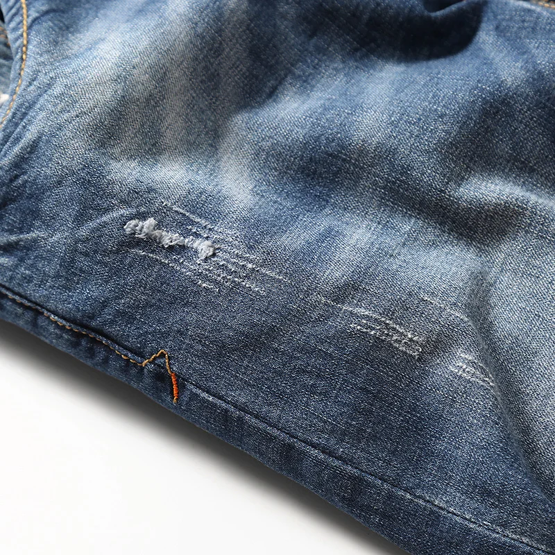 Мужские прямые джинсы размеры 28 40 98% хлопок|biker jeans|biker jeans brandbrand biker |