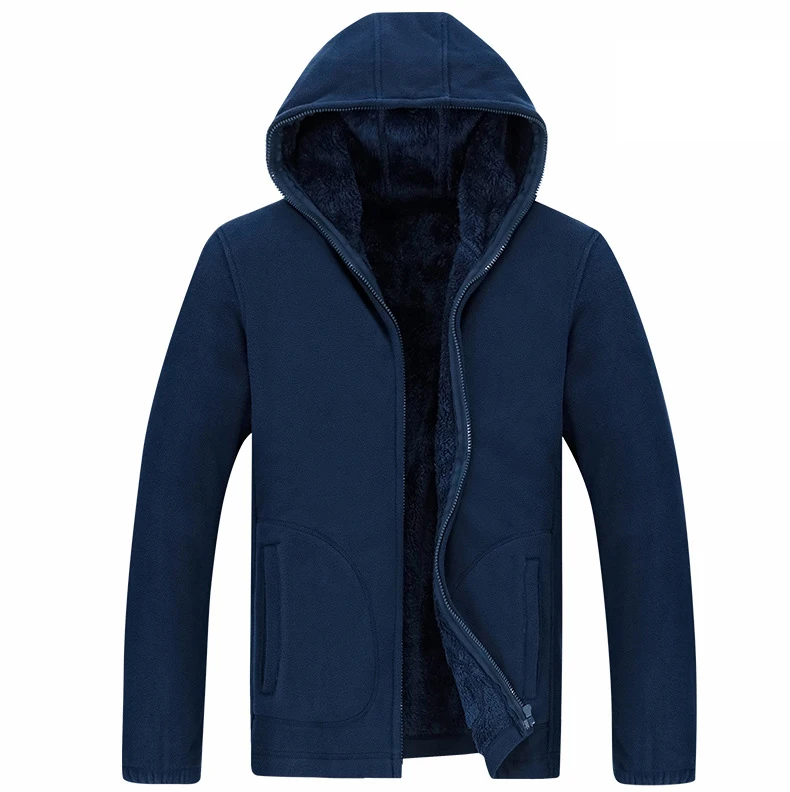 Дизайнерские XL 8XL зимние мужские флисовые повседневные куртки мужские теплые толстовки с капюшоном теплые пальто однотонная утепленная уличная одежда AF1563