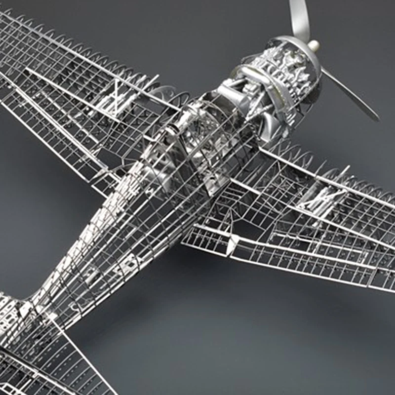 1:48 ГРУММАН F6F Hellcat Складное крыло весело 3d из металла DIY Миниатюрная модель Наборы головоломки Игрушечные лошадки дети мальчик с хобби здания