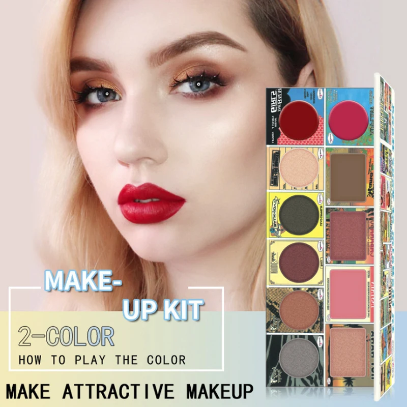 Бренд KISS BEAUTY горячая Распродажа 12 цветов диск для теней многофункциональная