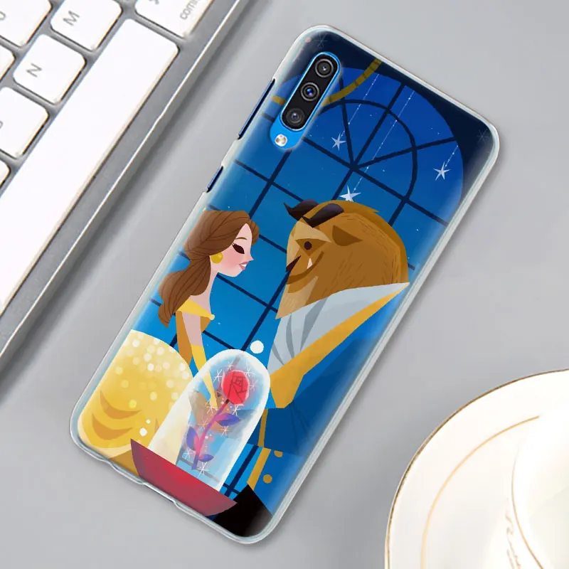 Красота и с рисунком из мультфильма «Красавица и Чудовище» чехол КРЫШКА ДЛЯ samsung Galaxy A30 A40 A50 A70 A6 A8 плюс A7 A9 M30 чехол для телефона Coque