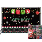 Уродливые Рождественский свитер вечерние фото фонов для Elfed детская доске плакат с приглашением предметы реквизита фото фонов