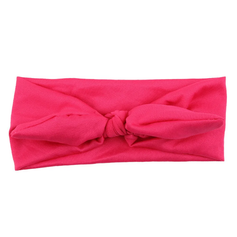 

Fashion Kids Girls Rabbit Hairband Bow Ear candy color cute Headband Turban Knot Head Wraps hair accessories #0