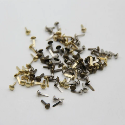 Брадсы для скрапбукинга металлические PR-B0119, 100 штук - изображение