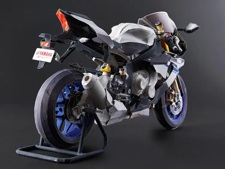 YZF-R1 высшего качества в байкерском стиле 3D Бумажная модель сделай сам