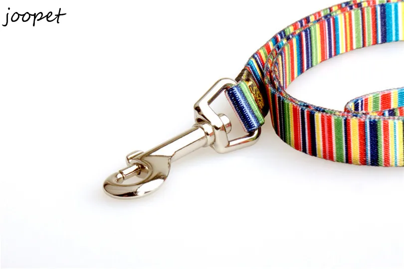 New Arrival Nylon Rainbow Dog Leash And Collar leads set for Christmas Free Shipping | Дом и сад