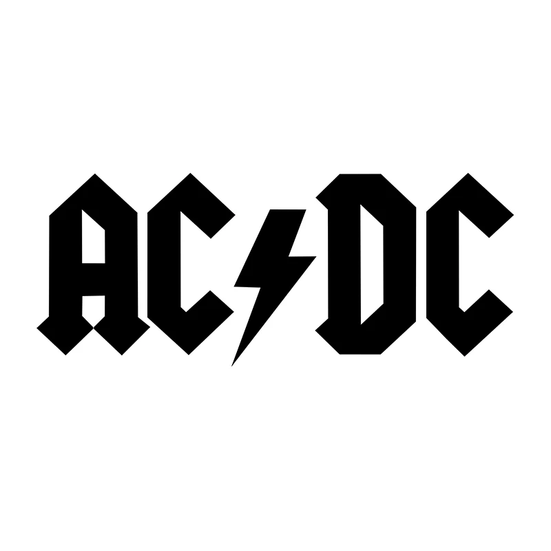 ACDC наклейка водонепроницаемый винил наклейка на оконное стекло для ноутбука, Ipad, окна, стены, автомобиля, грузовика, мотоцикла