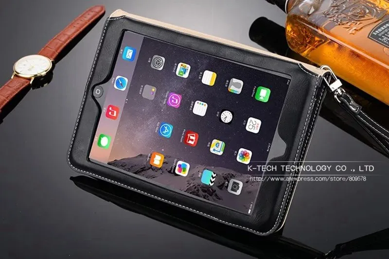 Мини 4 ретро портфель ручной ремень держатель кожаный чехол для Apple ipad Mini4 IV Авто Пробуждение/сна Смарт Стенд Флип сумки чехол