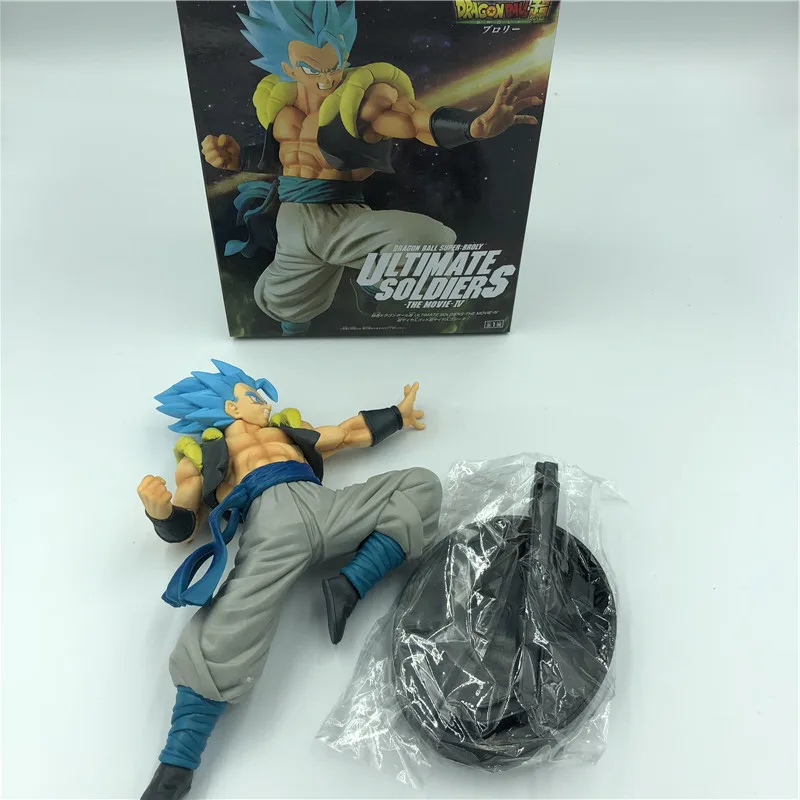 Dragon Ball Z темно-синяя Gogeta Goku Vegeta Ultimate Soldier Movie Ver. Против Супер броли битва ПВХ экшн-фигурка Драконий жемчуг зет 23 см