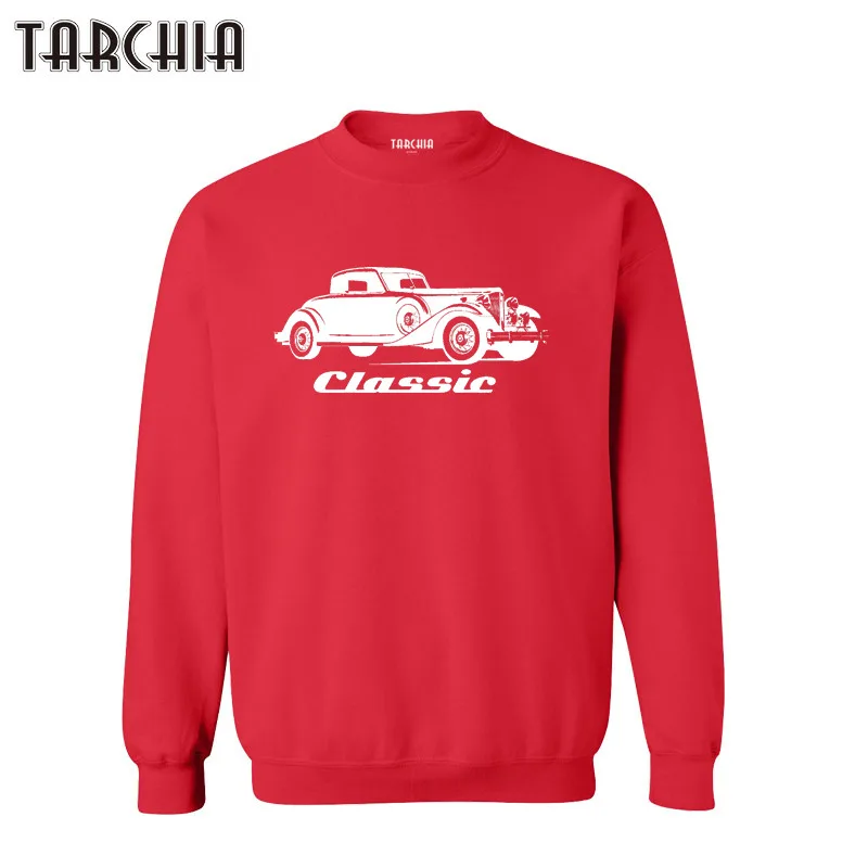 TARCHIA 2021 Классический пуловер с автомобилем толстовки свитшоты