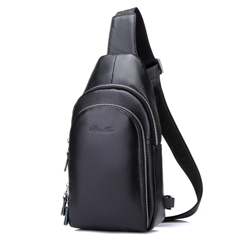 Новая мода маленькая сумка через плечо нагрудная мужская кожаная Bolsa masculina pequena
