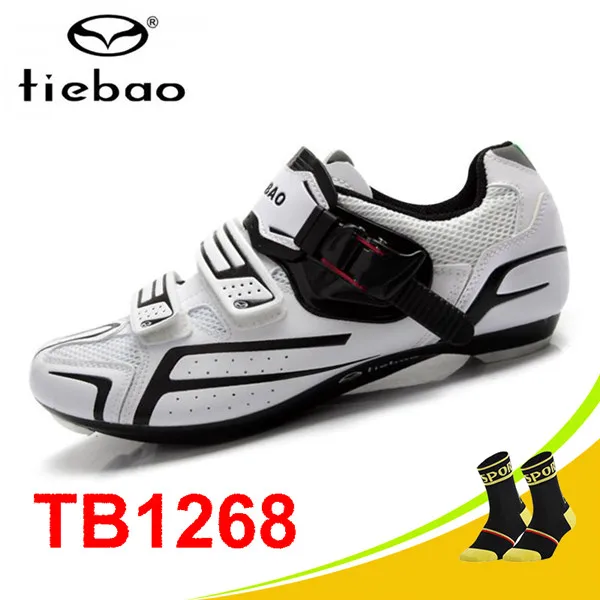 Socks for 1268 W Tiebao горный велосипед MTB велосипедная обувь высокого качества педали superstar кроссовки самоблокирующийся, дышащие, с белой полосой, дорога Велосипеды обуви - Цвет: Socks for 1268 W