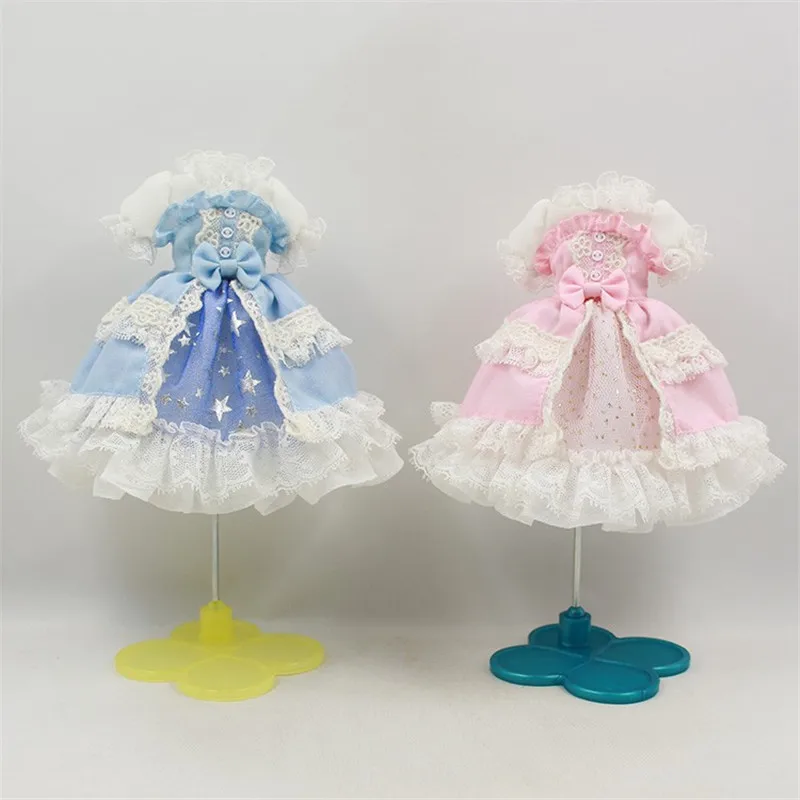 Одежда для кукол DBS Blyth icy 1/6 двухцветное платье со звездами юбка подходящий