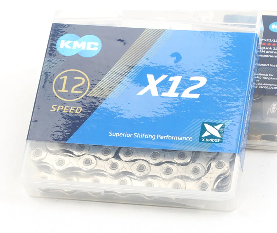 KMC X12 велосипедная цепь 126L 12 цепь для скоростного велосипеда с оригинальной коробкой и волшебной кнопкой для горных/велосипедных частей