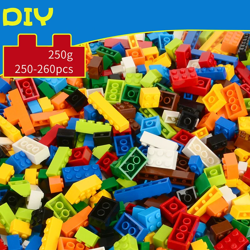 250 1000 шт. строительные блоки Legoings City DIY креативные кирпичи объемные модели Фигурки