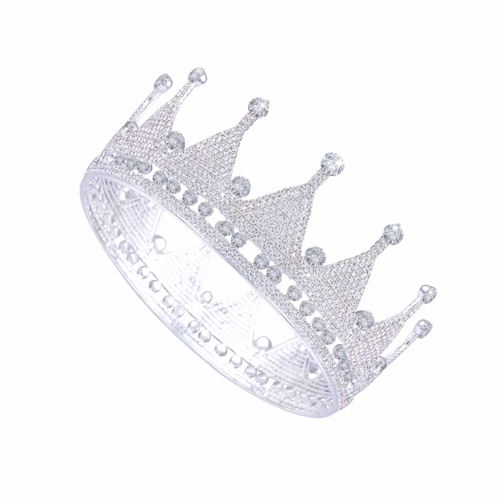 Большие винтажные Стразы в стиле барокко для мужчин король королева корона