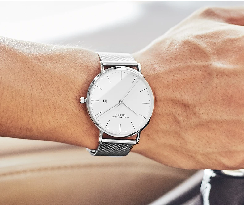 Relogios masculinos montre homme relog hombre marque de Lux day orologio uomo lusso, мужские часы, роскошные повседневные часы из нержавеющей стали