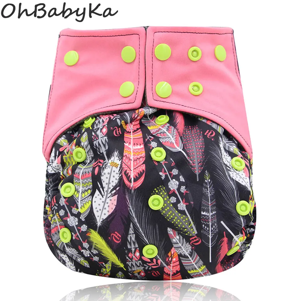 Тканевые подгузники Ohbabyka многоразовые детские из бамбукового угля|Детские