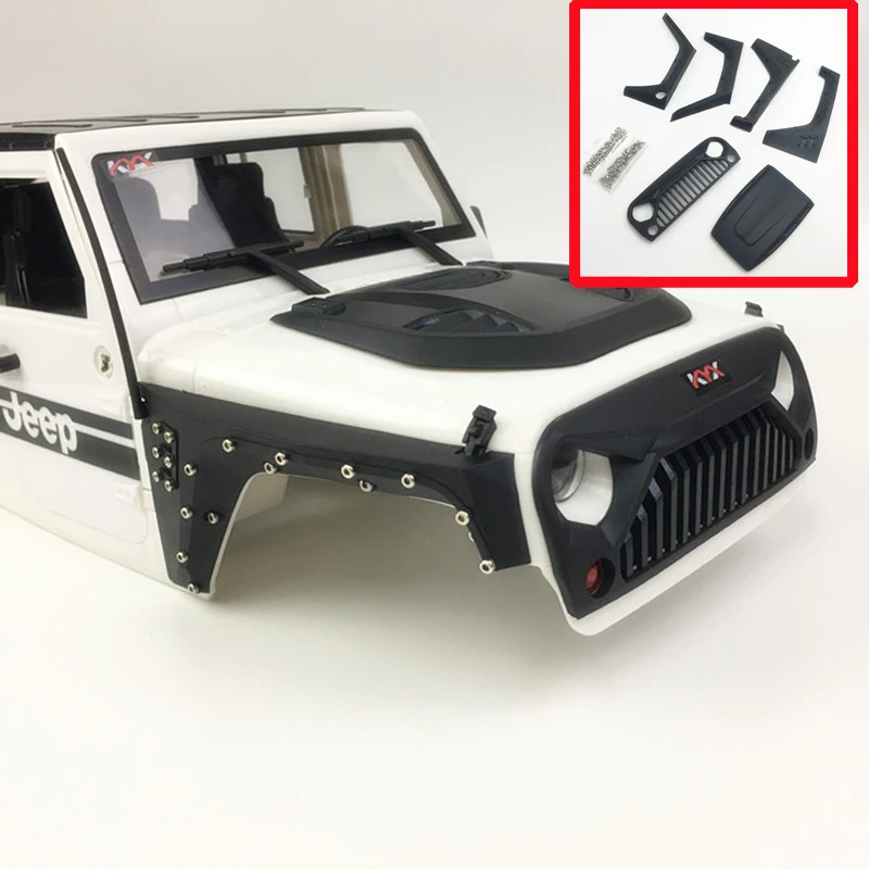 1 комплект 1/10 RC Jeep Model Car Shell Kit бронированные колеса для бровей расклешенные