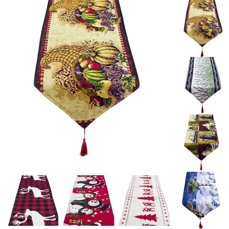 Рождественский настольный бегун с героями мультфильмов украшение для ресторана