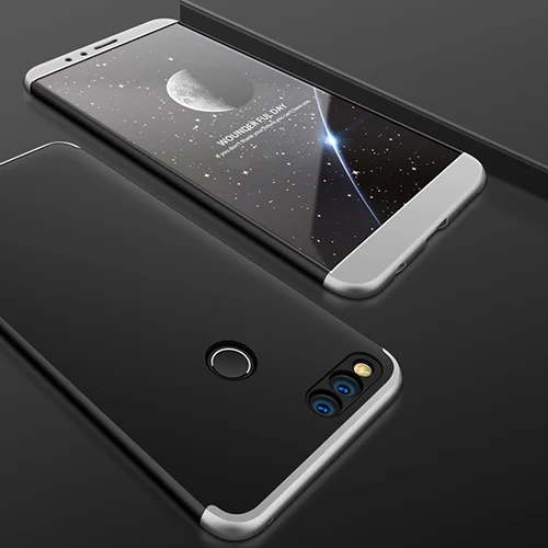 silver-black Роскошный чехол s для huawei Honor 8 lite 6X 7X чехол-накладка для Honor 6/7 X противоударный чехол защитный чехол для телефона s - Цвет: silver-black