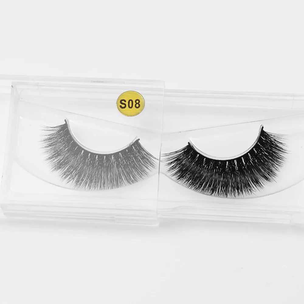 Накладные ресницы из меха норки S08 объемные Европы США Японии и Южной Кореи |