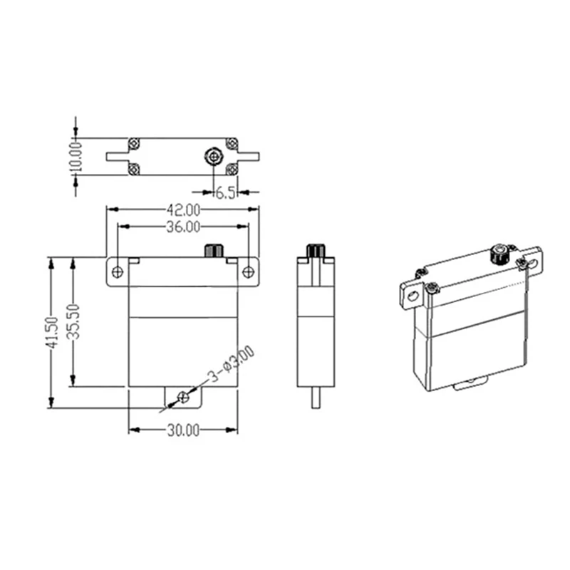 FATJAY KingMax CLS0911W 26 г 10 кг. см цифровой металлический сервопривод крыла|Детали и