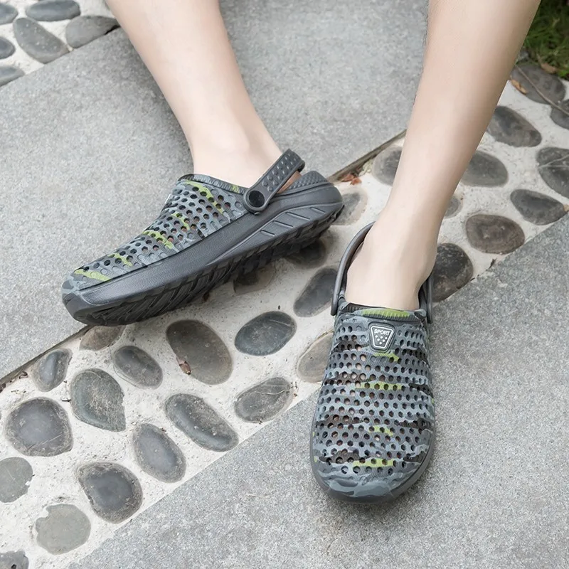 Летняя водонепроницаемая обувь для мужчин и женщин пляжная с перфорацией
