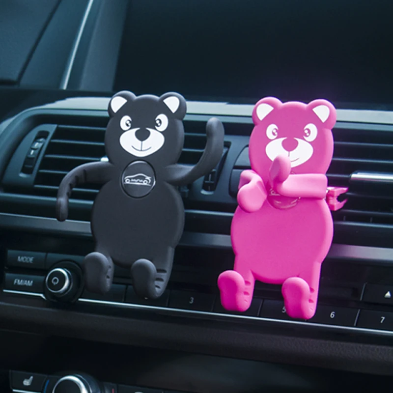 Cartoon vehicle mounted mobile phone support multifunctional air outlet seat creative | Автомобили и мотоциклы