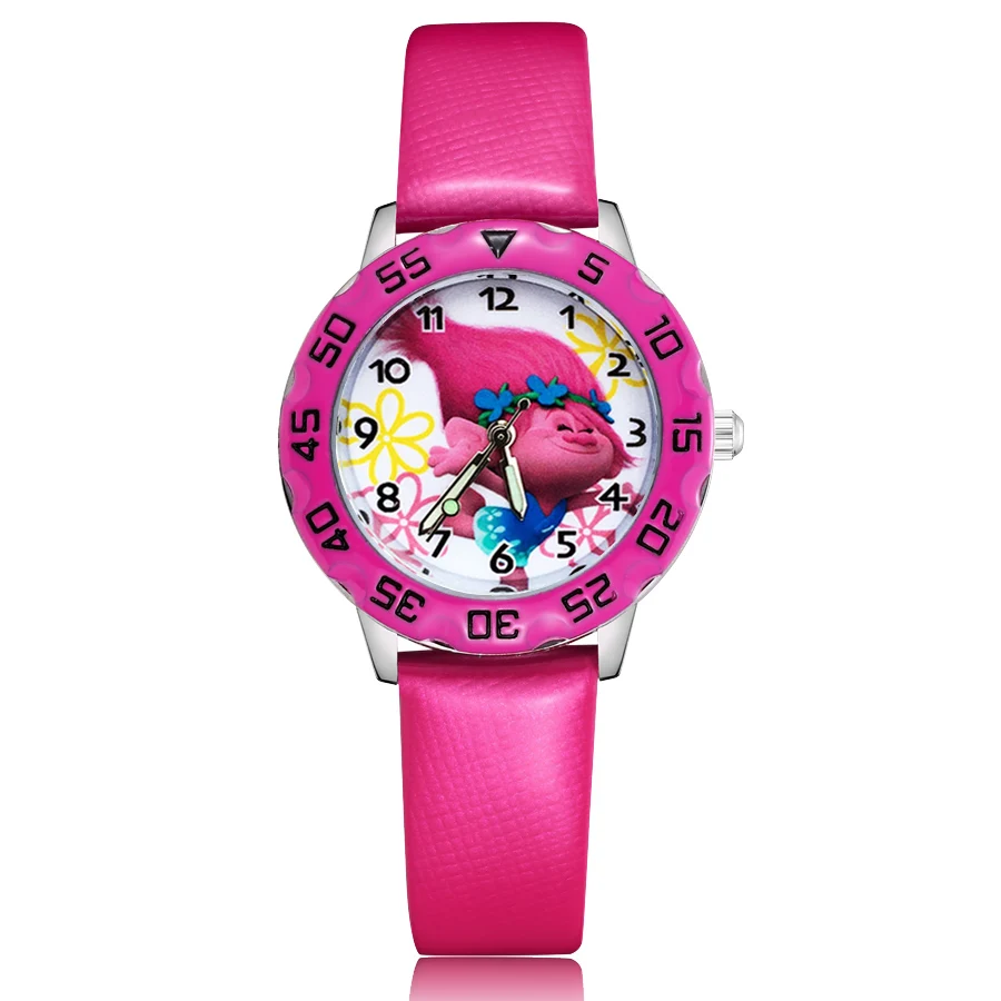Модные милые детские часы в стиле милых троллей Студенческие для девочек и
