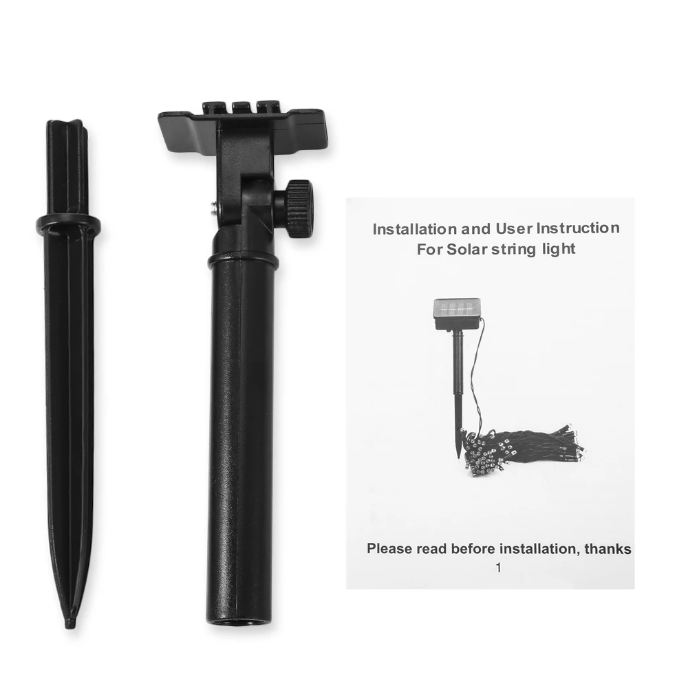 20 светодиодный солнечный свет Железный лист дерева строка светильник для